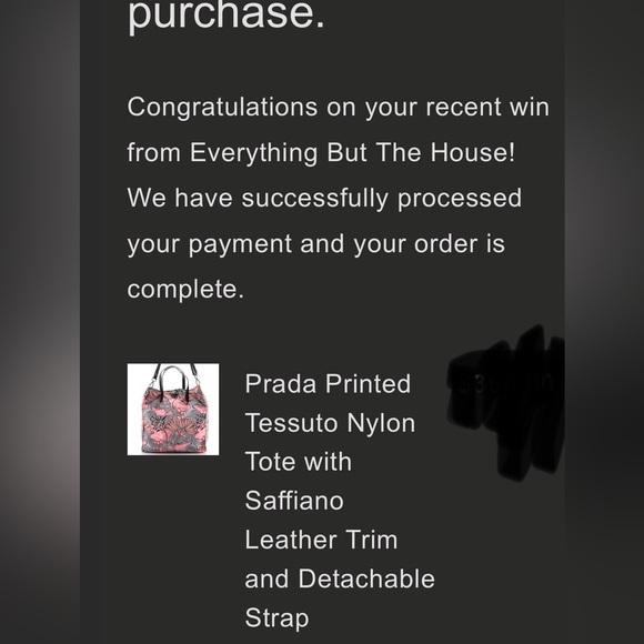 Prada Printed Tessuto Nylon Tote with Saffiano Leather *Authenticated* - Picture 11 of 11